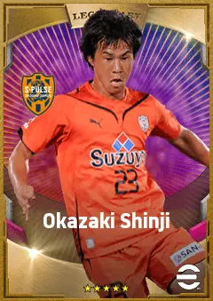Okazaki Shinji eFootball 2026 player card, 81 OVR CF
