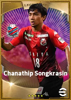 Chanathip Songkrasin eFootball 2026 player card, 77 OVR AMF