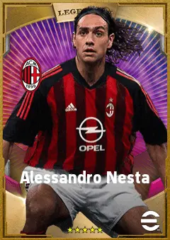 Alessandro Nesta eFootball 2026 player card, 90 OVR CB