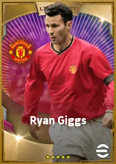 Ryan Giggs eFootball 2026 player card, 87 OVR LMF