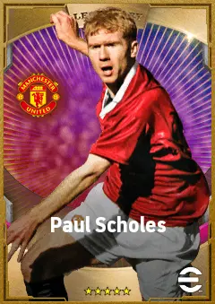 Paul Scholes eFootball 2026 player card, 87 OVR CMF