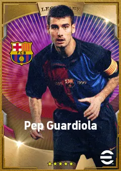 Pep Guardiola eFootball 2026 player card, 86 OVR DMF
