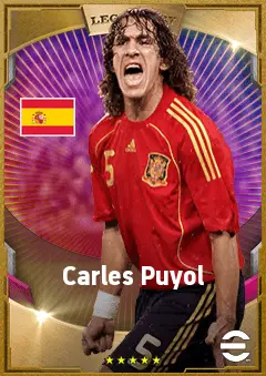 Carles Puyol eFootball 2026 player card, 88 OVR CB