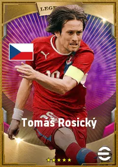 Tomáš Rosický eFootball 2026 player card, 84 OVR AMF