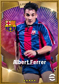 Albert Ferrer eFootball 2026 player card, 85 OVR RB