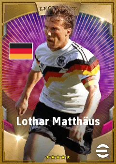 Lothar Matthäus eFootball 2026 player card, 88 OVR CMF