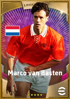 Marco van Basten eFootball 2026 player card, 90 OVR CF