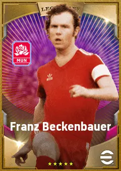 Franz Beckenbauer eFootball 2026 player card, 91 OVR CB