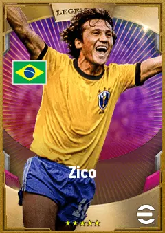 Zico eFootball 2026 player card, 92 OVR AMF