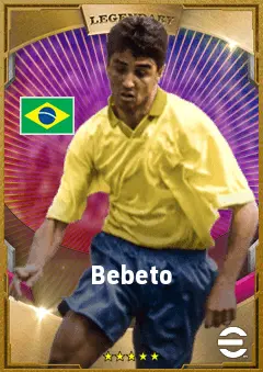 Bebeto eFootball 2026 player card, 84 OVR SS