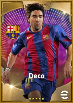 Deco eFootball 2026 player card, 85 OVR AMF