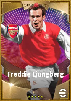 Freddie Ljungberg eFootball 2026 player card, 84 OVR RMF