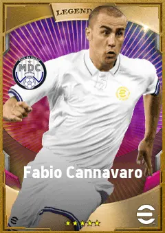 Fabio Cannavaro eFootball 2026 player card, 90 OVR CB