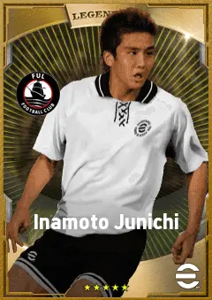 Inamoto Junichi eFootball 2026 player card, 81 OVR DMF