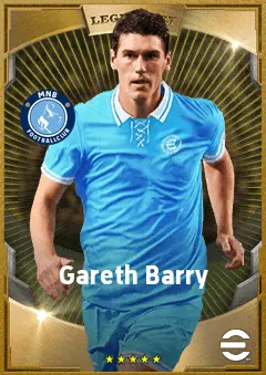 Gareth Barry eFootball 2026 player card, 83 OVR CMF