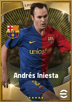Andrés Iniesta eFootball 2026 player card, 90 OVR CMF
