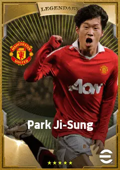 Park Ji-Sung eFootball 2026 player card, 84 OVR LMF