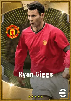 Ryan Giggs eFootball 2026 player card, 86 OVR LMF