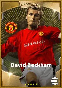 David Beckham eFootball 2026 player card, 85 OVR RMF