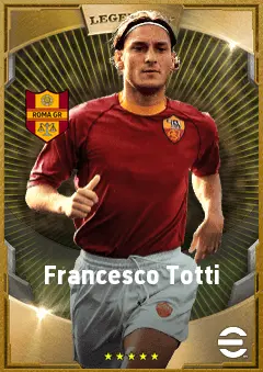 Francesco Totti eFootball 2026 player card, 87 OVR SS