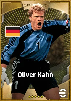Oliver Kahn eFootball 2026 player card, 89 OVR GK
