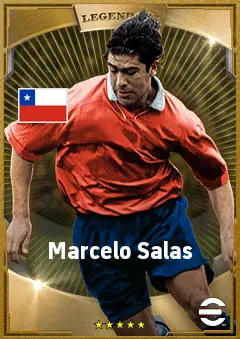 Marcelo Salas eFootball 2026 player card, 82 OVR CF