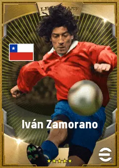 Iván Zamorano eFootball 2026 player card, 83 OVR CF