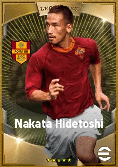 Nakata Hidetoshi eFootball 2026 player card, 82 OVR AMF