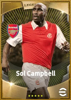 Sol Campbell eFootball 2026 player card, 85 OVR CB