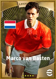Marco van Basten eFootball 2026 player card, 89 OVR CF