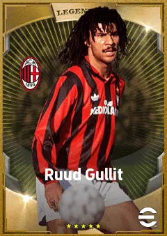 Ruud Gullit eFootball 2026 player card, 88 OVR AMF