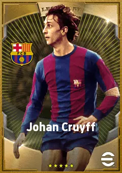Johan Cruyff eFootball 2026 player card, 92 OVR SS