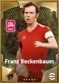 Franz Beckenbauer eFootball 2026 player card, 90 OVR CB