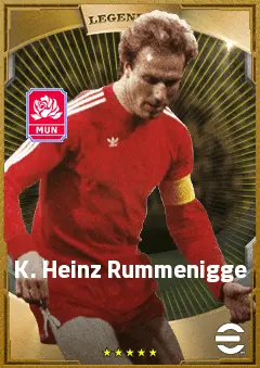 K. Heinz Rummenigge eFootball 2026 player card, 89 OVR SS