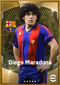 Diego Maradona eFootball 2026 player card, 87 OVR SS