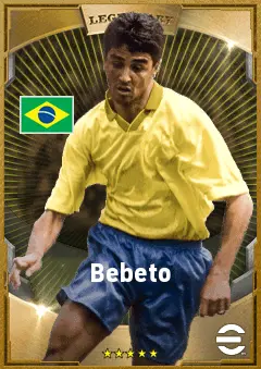 Bebeto eFootball 2026 player card, 83 OVR SS