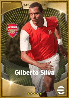 Gilberto Silva eFootball 2026 player card, 84 OVR DMF