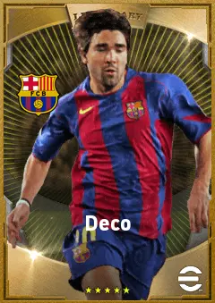 Deco eFootball 2026 player card, 84 OVR AMF