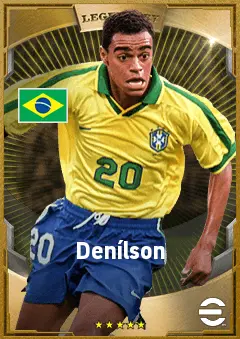Denílson eFootball 2026 player card, 81 OVR LWF