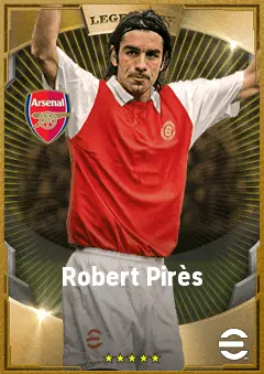 Robert Pirès eFootball 2026 player card, 85 OVR LMF