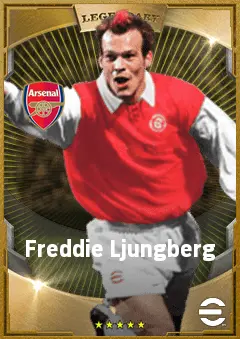 Freddie Ljungberg eFootball 2026 player card, 83 OVR RMF