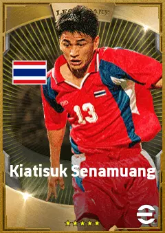 Kiatisuk Senamuang eFootball 2026 player card, 78 OVR CF