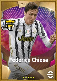 Federico Chiesa eFootball 2026 player card, 88 OVR RMF