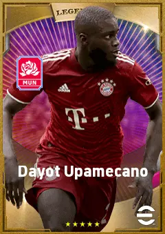 Dayot Upamecano eFootball 2026 player card, 86 OVR CB
