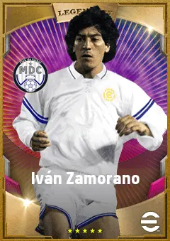 Iván Zamorano eFootball 2026 player card, 86 OVR CF