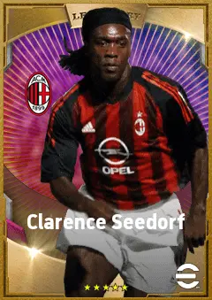Clarence Seedorf eFootball 2026 player card, 87 OVR CMF