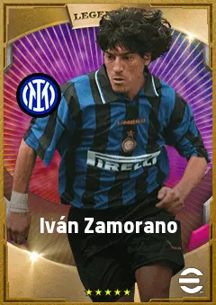 Iván Zamorano eFootball 2026 player card, 84 OVR CF