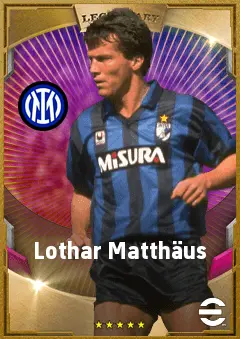 Lothar Matthäus eFootball 2026 player card, 88 OVR DMF