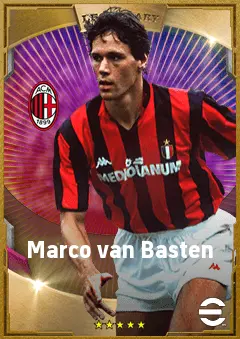 Marco van Basten eFootball 2026 player card, 90 OVR CF