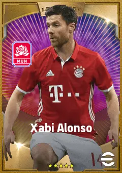 Xabi Alonso eFootball 2026 player card, 87 OVR DMF